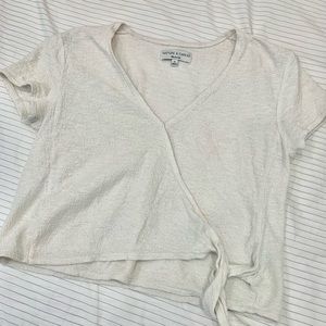 Madewell wrap tie top